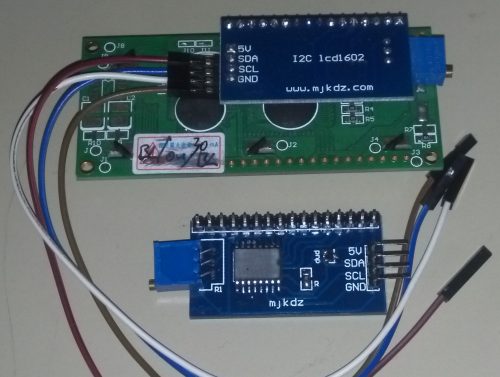 I²C-Board for direct display assembly (1-row-version)